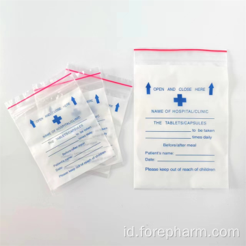 Tas tablet obat plastik medis